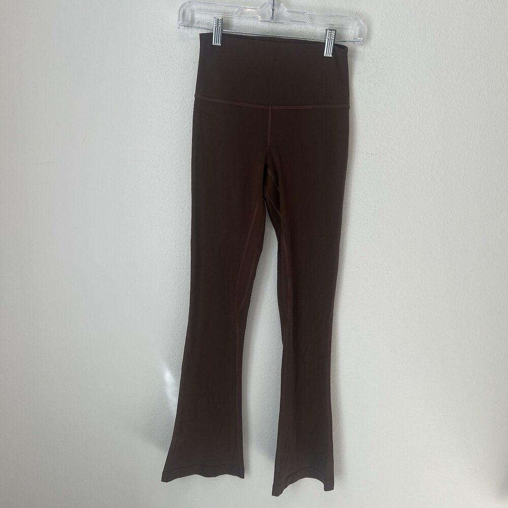 Lululemon Align High Rise Mini Flared Pant Size 4 Nomad Brown